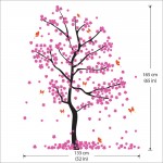 Fall Cherry Blossom Tree Vinyl Wall Art Decal 