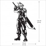 Cloud Strife Final Fantasy  Vinyl Wall Art Decal