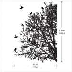 Tree Branch With Birds 2 Vinyl Wall Art Decal