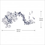 Music Note Design Vinyl Wall Art Decal