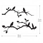 Cherry Blossom with Birds Vinyl Wall Art Decal 