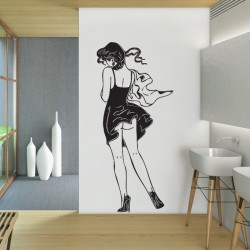 Sexy Girl Vinyl Wall Art Decal (WD-0123)