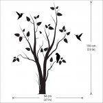 Tree With Birds Vinyl Wall Art Decal 