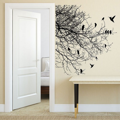 Tree Branch With Birds Vinyl Wall Art Decal