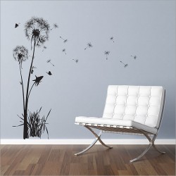 สติกเกอร์ติดผนัง Dandelions Floral Wall Sticker (WD-0166)