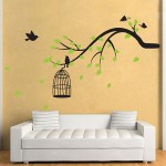 Tree Branch With Birds,Butterfly Vinyl Wall Art Decal