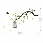 Tree Branch With Birds,Butterfly Vinyl Wall Art Decal