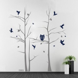 สติกเกอร์ติดผนัง Tree with Animals Wall Decal (WD-0191)