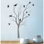 สติกเกอร์ติดผนัง Tree With Birds Wall Tattoo