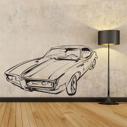 Classic Car Vinyl Wall Art Decal (WD-0197)