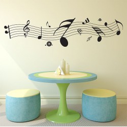 Music Note Vinyl Wall Art Decal (WD-0207)