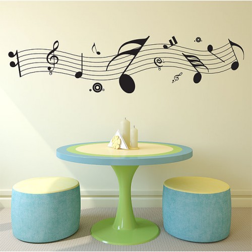 Music Note Vinyl Wall Art Decal 