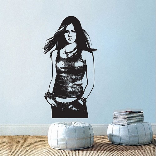 สติกเกอร์ติดผนัง Avril Lavigne Wall Decal 