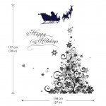 สติกเกอร์ติดผนัง Snowflake Tree Wall Sticker 