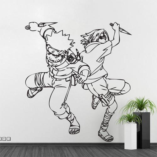 สติกเกอร์ติดผนัง ภาพ การ์ตูน Naruto Wall Decal 