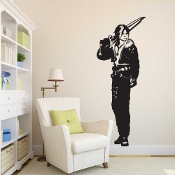 สติกเกอร์ติดผนังSquall Leonhart Final Fantasy / Wall Sticker (WD-0231)