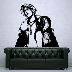 สติกเกอร์ติดผนัง Squall and Rinoa Final Fantasy Wall Decal (WD-0232)