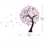 สติกเกอร์ติดผนัง Blossom Large Tree with Hearts Wall Sticker 