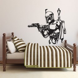 สติกเกอร์ติดผนัง Star Wars Boba Fett Wall Art (WD-0247)