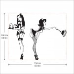 สติกเกอร์ติดผนัง Sexy Maid Wall Sticker 