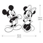 Disney Character Mickey and Minnie Mouse Vinyl Wall Art Decal