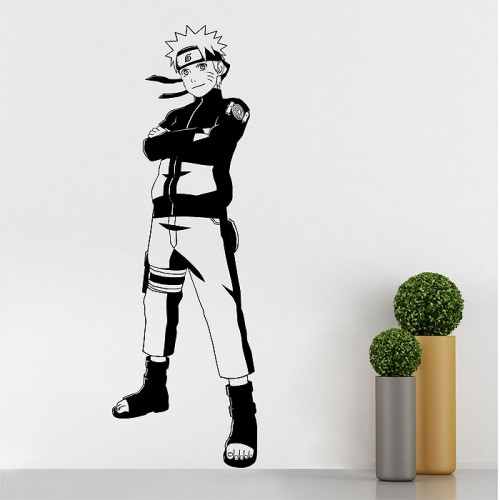 สติกเกอร์ติดผนัง นารูโตะ นินจาจอมคาถาNaruto Uzumaki Wall Sticker