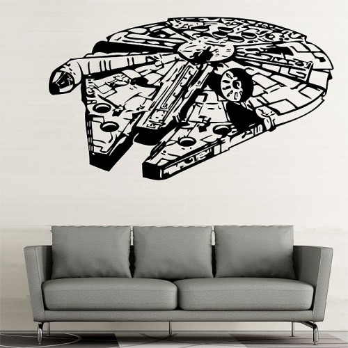 Star Wars Millennium Falcon V2 Vinyl Wall Art Decal 