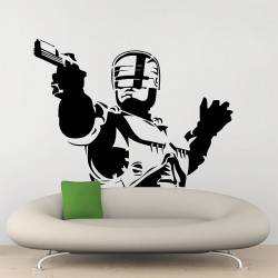 Robocop Riot Cyborg Vinyl Wall Art Decal (WD-0316)