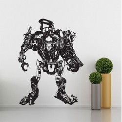 Robocop 2 Cain Robot Wandaufkleber Wandtattoo (WD-0320)