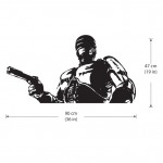 Robocop Cyborg Dead or alive Vinyl Wall Art Decal