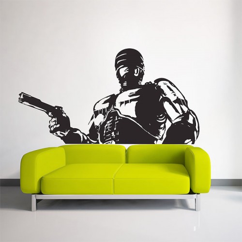 Robocop Cyborg Dead or alive Vinyl Wall Art Decal