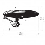 สติกเกอร์ติดผนัง สตาร์เทร็ค  Star Trek Enterprise Spaceship Wall Sticker