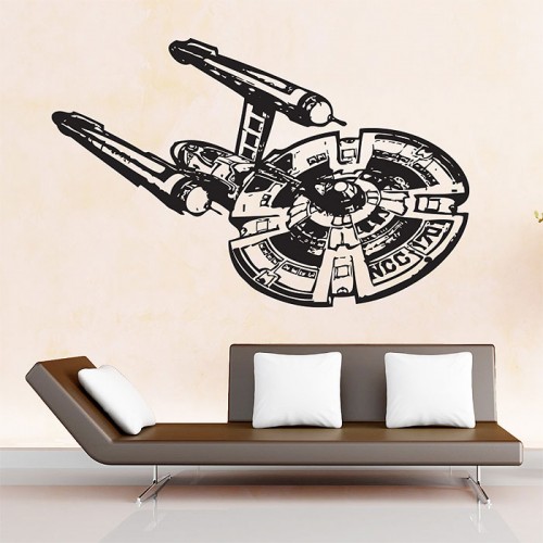 Star Trek Enterprise NCC 1701 Raumschiff  Wandaufkleber Wandtattoo