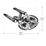 Star Trek Enterprise NCC 1701 Raumschiff  Wandaufkleber Wandtattoo