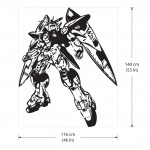 Gundam Zero Wing Vinyl Wall Art Decal