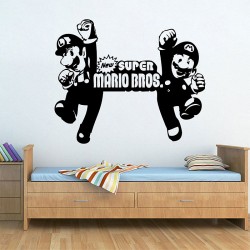 New Super Mario Bros Vinyl Wall Art Decal (WD-0357)