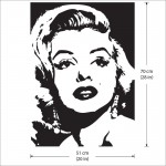 สติกเกอร์ติดผนัง Marilyn Monroe Wall Sticker