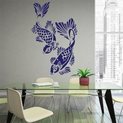 สติกเกอร์ติดผนัง Angle The Koi Fish Wall Sticker (WD-0371)