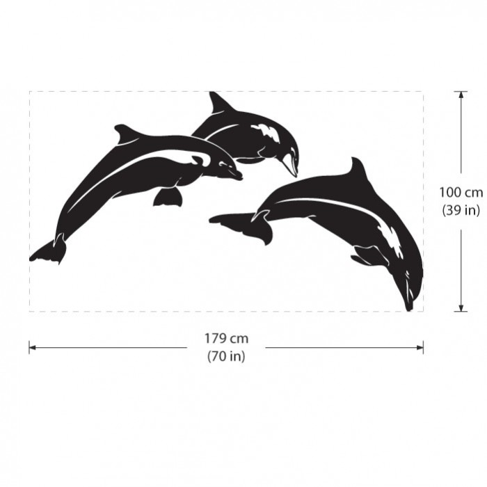 Pacific White Sided Dolphin Vinyl Sticker - Shedd Aquarium Shop