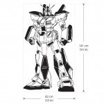 Alex Gundam G-4 Roboter Vinyl Wall Art Decal 