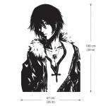 Squall Leonhart V.1 Final Fantasy VIII Wandaufkleber Wandtattoo