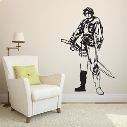 สติกเกอร์ติดผนัง Squall Leonhart V.3 Final Fantasy Wall Sticker (WD-0383)