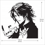 สติกเกอร์ติดผนัง Final Fantasy VIII Squall Leonhart Wall Sticker 