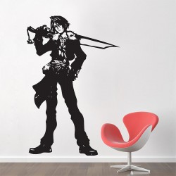 Squall Leonhart V.2 Full Body Final Fantasy VIII Vinyl Wall Art Decal (WD-0385)