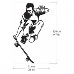 Grabs Skateboardtrick   Wandaufkleber Wandtattoo