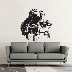 สติกเกอร์ติดผนัง นักบินอวกาศ Astronaut Wall Decal (WD-0409)