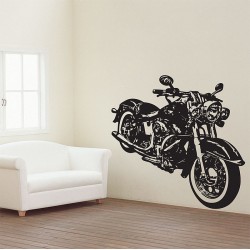 Motorrad Vector Graphic Wandaufkleber Wandtattoo (WD-0415)