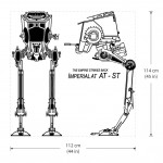 Imperial AT-ST Star Wars Wandaufkleber Wandtattoo 