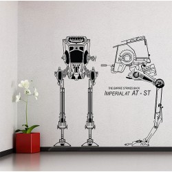 สติกเกอร์ติดผนัง Imperial AT-ST Star Wars Wall Sticker (WD-0417)