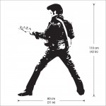 สติกเกอร์ติดผนัง Elvis Presley Wall Sticker 